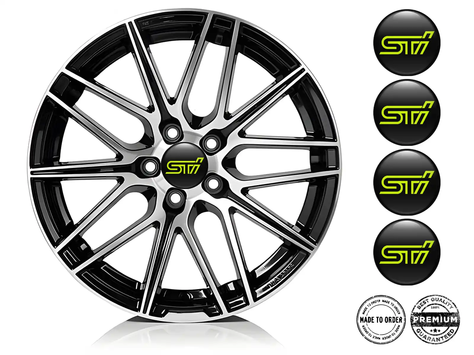 Subaru Individuelle Dome Dekoration Premium Felgenlogos